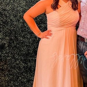 Azazie Kaleigh dress blushing pink